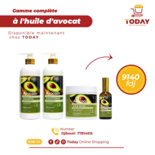 Gamme complète à l'huile d'avocat