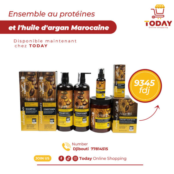 Huiles d'argan Marocaine et au protéines