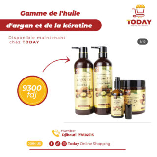 Gamme de l'huile d'argan et au kératine