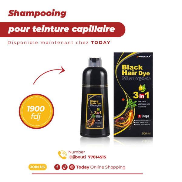Shampooing BLACK HAIR DYE