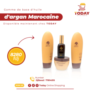 Gamme de base d'huile d'argan Marocaine