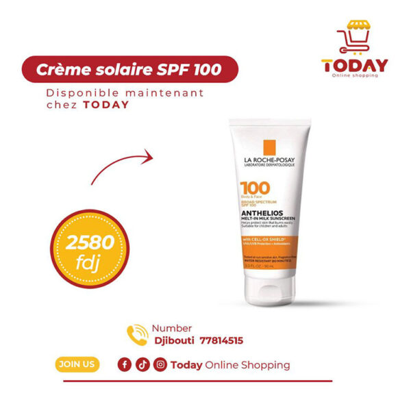 Crème solaire SPF 100